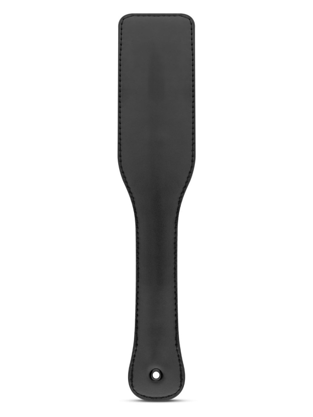 Paddle en cuir synthétique noir pour jeux BDSM - vue 2