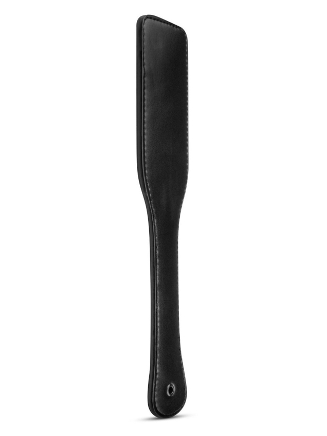 Paddle en cuir synthétique noir pour jeux BDSM - vue 4