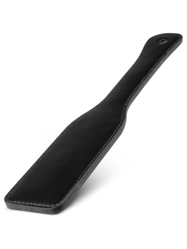 Paddle en cuir synthétique noir pour jeux BDSM - vue 5
