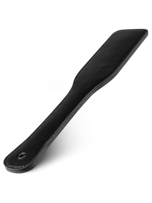Paddle en cuir synthétique noir pour jeux BDSM - vue 6