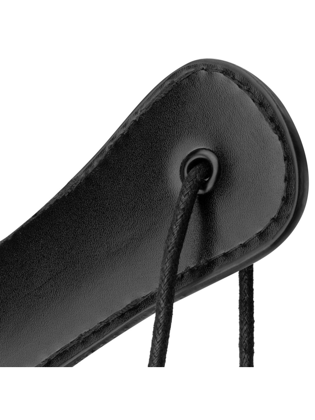 Paddle en cuir synthétique noir pour jeux BDSM - vue 7