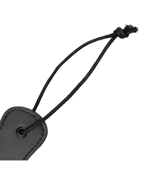 Paddle en cuir synthétique noir pour jeux BDSM - vue 8