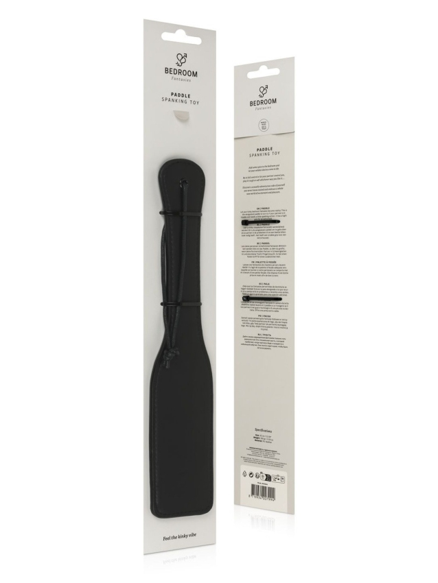 Paddle en cuir synthétique noir pour jeux BDSM - vue 9