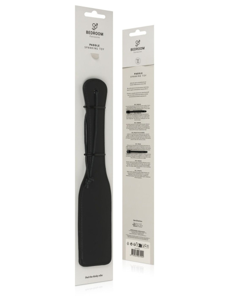 Paddle en cuir synthétique noir pour jeux BDSM - vue 9