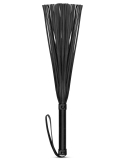 Flogger en simili cuir noir pour jeux BDSM - vue 2