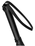 Flogger en simili cuir noir pour jeux BDSM - vue 6