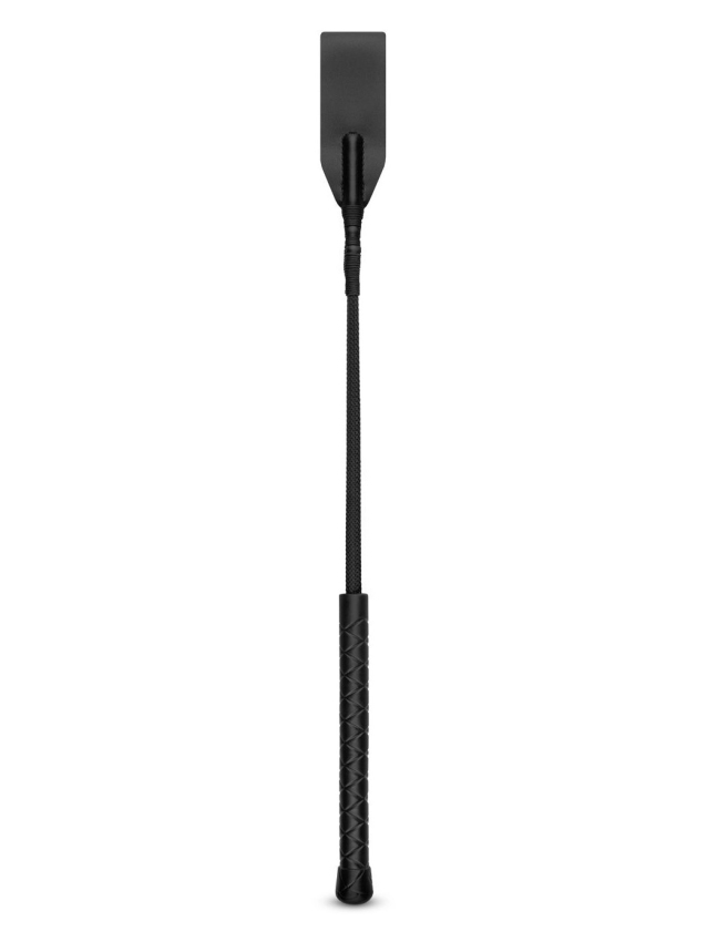 Fouet court en simili cuir noir pour jeux BDSM - vue 2