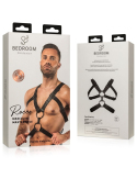Harnais BDSM en simili cuir noir ajustable