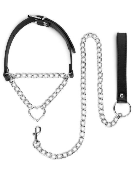 Collier avec chaîne argenté pour jeux BDSM élégants - vue 2