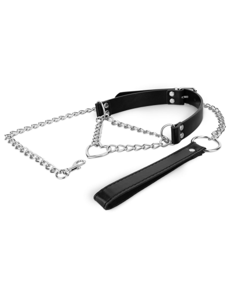 Collier avec chaîne argenté pour jeux BDSM élégants - vue 4