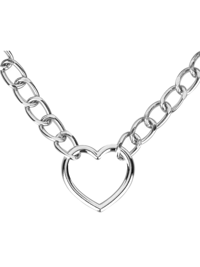 Collier avec chaîne argenté pour jeux BDSM élégants - vue 6