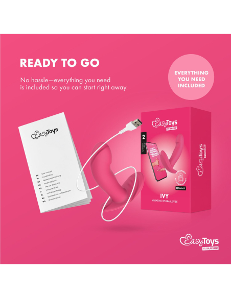 Vibromasseur portable connecté Ivy pour stimulation mains libres