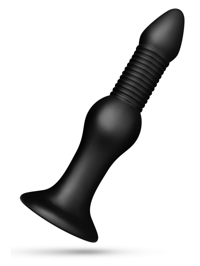 Gode anal rigide avec texture nervurée et insertable de 25 cm - vue 3