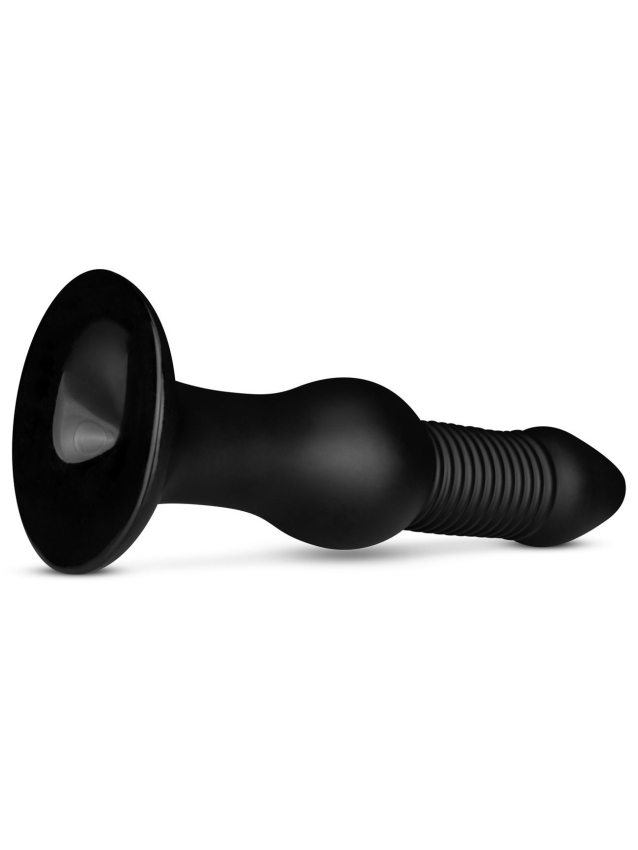 Gode anal rigide avec texture nervurée et insertable de 25 cm - vue 5