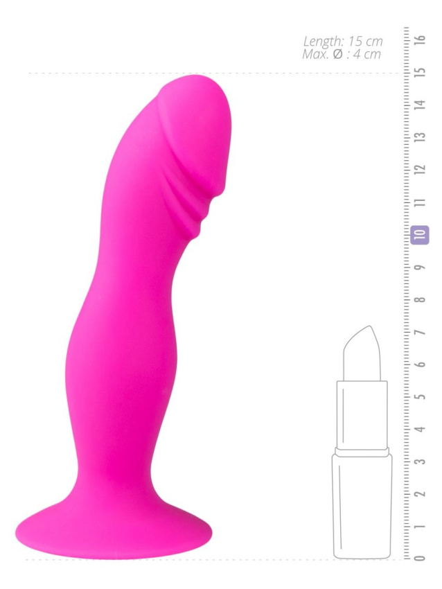 Gode ventouse en silicone doux avec...
