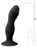 Gode anal en silicone doux avec ventouse