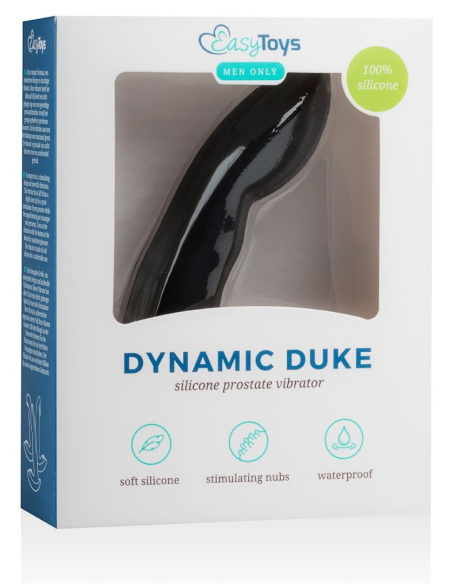 Vibromasseur prostatique en silicone doux pour une stimulation précise