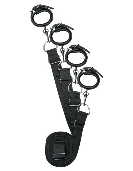 Système de menottes réglables pour lit en simili cuir