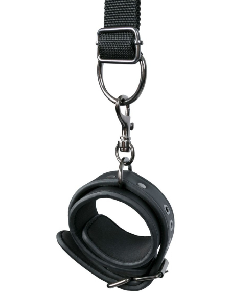 Système de menottes réglables pour lit en simili cuir