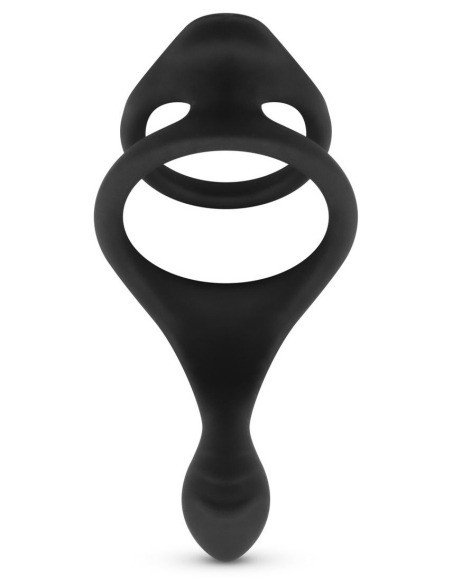 Anneau pénien en silicone doux avec stimulation périnéale