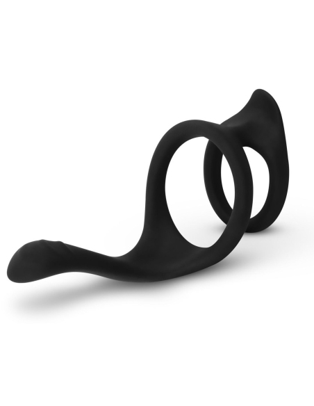 Anneau pénien en silicone doux avec stimulation périnéale