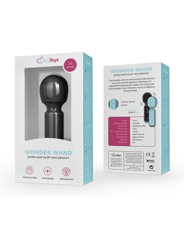 Mini vibromasseur wand rechargeable...