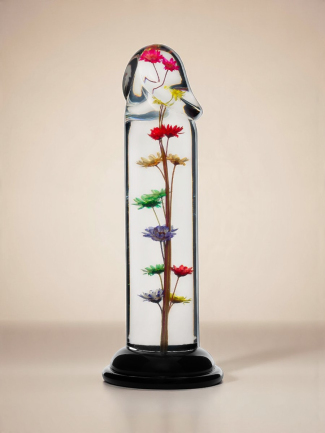 Dildo transparent avec...
