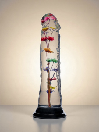Dildo transparent avec...