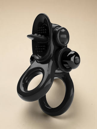 Passionate Ring - Cockring Vibrant - Noir