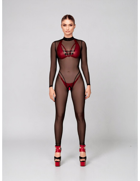 Catsuit transparent F387