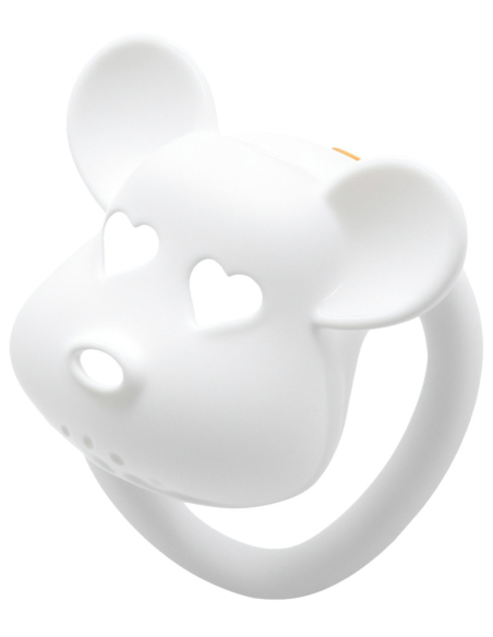 Cage de chasteté Blanc tête d'ours 5 x 3.1 cm