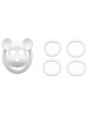 Cage de chasteté Blanc tête d'ours 5 x 3.1 cm