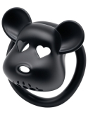Cage de chasteté Noir tête d'ours 5 x 3.1 cm