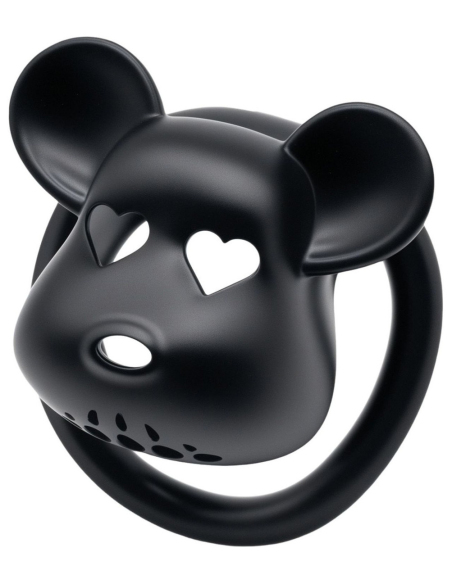 Cage de chasteté Noir tête d'ours 5 x 3.1 cm