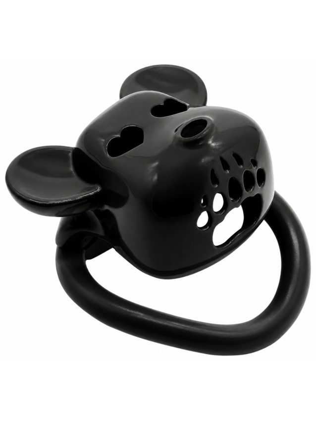 Cage de chasteté Noir tête d'ours 5 x...