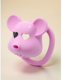 Cage de chasteté Rose tête d'ours 5 x 3.1 cm