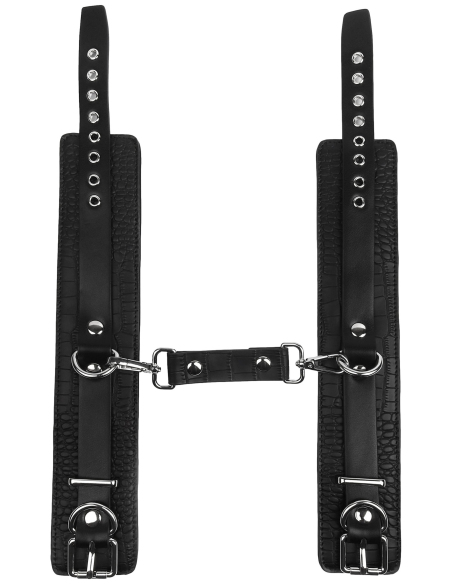 Menottes de chevilles Croco Noires - vue 2