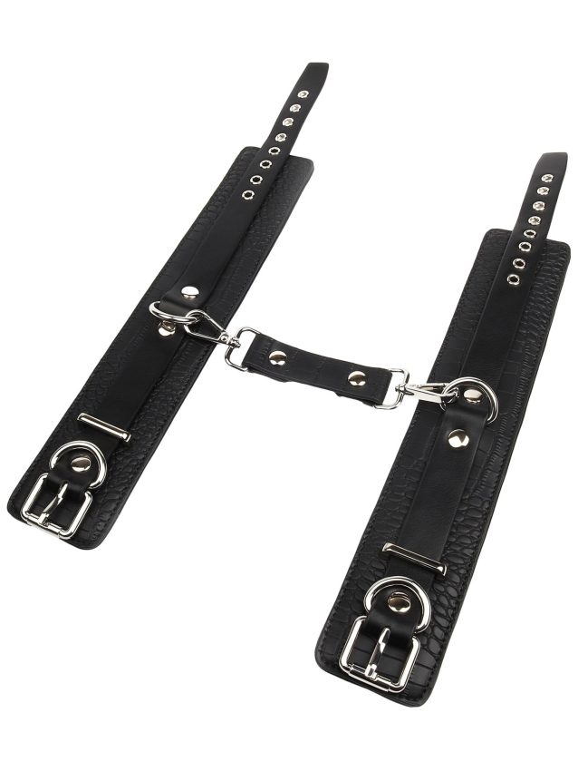Menottes de chevilles Croco Noires - vue 4