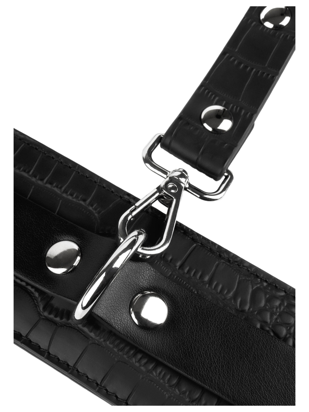 Menottes de chevilles Croco Noires - vue 5