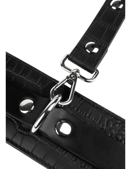 Menottes de chevilles Croco Noires - vue 5