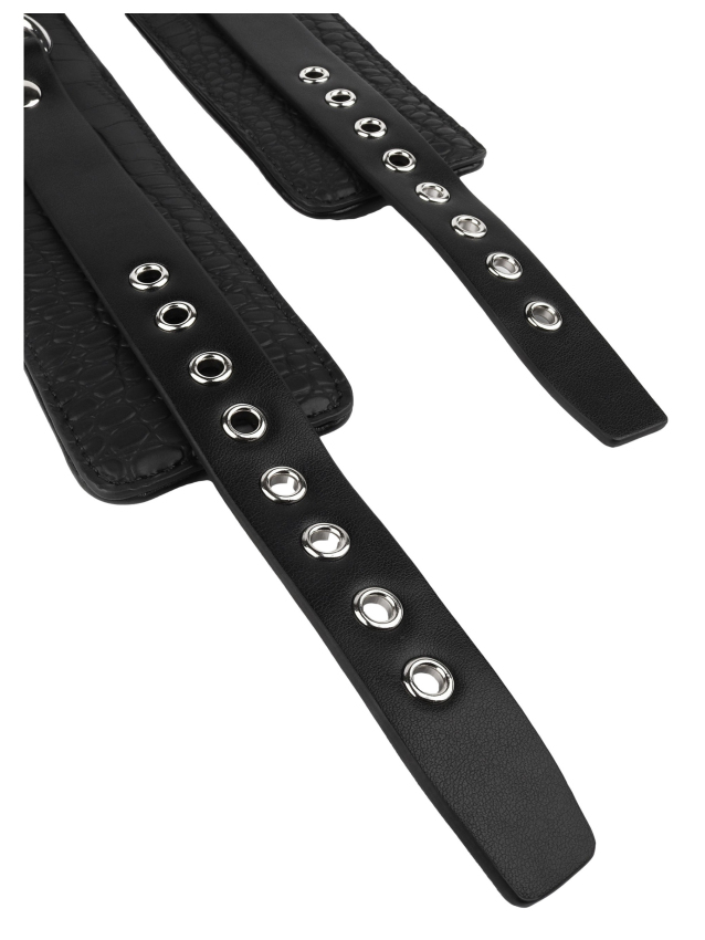 Menottes de chevilles Croco Noires - vue 7