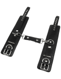 Menottes de poignets Croco Noires - vue 4