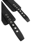 Menottes de poignets Croco Noires - vue 7