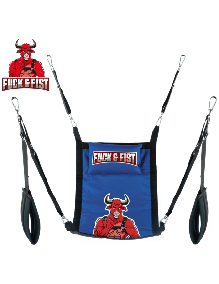 Sling en tissu rectangle avec accessoires pour jeux sensuels