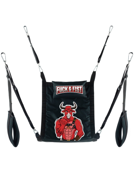 Sling en tissu rectangle avec accessoires pour jeux sensuels