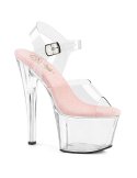Sandales à talon haut avec bride cheville et plateforme - 35 FR - 5 US, 36 FR - 6 US, 37 FR - 7 US, 38 FR - 8 US, 39 FR - 9 U...