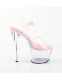 Sandales à talon haut avec bride cheville et plateforme - 35 FR - 5 US, 36 FR - 6 US, 37 FR - 7 US, 38 FR - 8 US, 39 FR - 9 U...