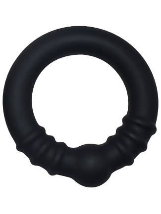 Cockring en silicone avec boule de stimulation 42 mm
