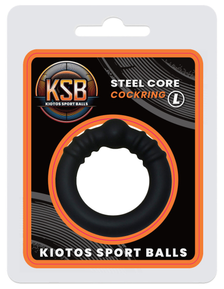 Cockring en silicone avec boule de stimulation 42 mm - vue 2