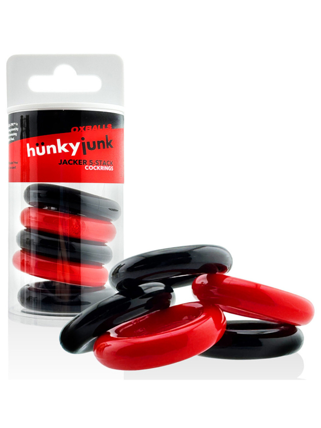 Lot de 5 cockrings étirables en Flex TPR 22 mm - vue 2